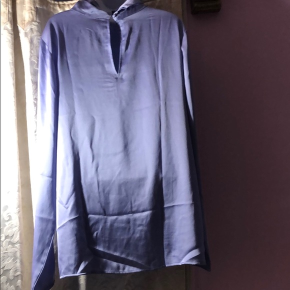 Banana Republic lavender 👚 blouse. Size L tall. NWT⚠️FIRM⚠️ - Picture 2 of 7